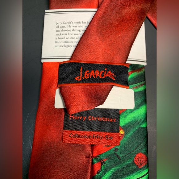 Jerry Garcia Merry Christmas 56 Collection NECKTIE TIE Silk Tree Santa Guitar - Picture 12 of 12